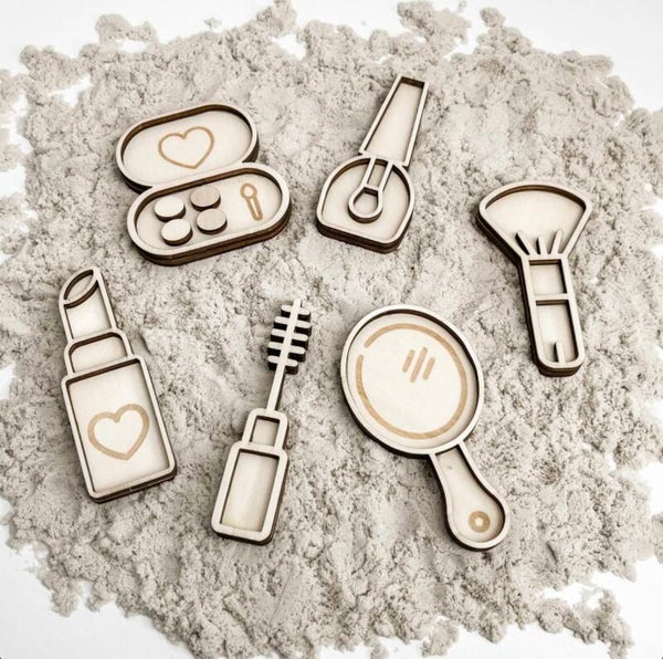 Houten stempelset Make-up