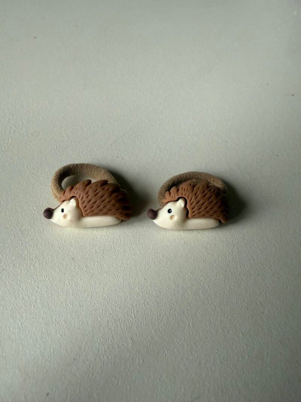 Haarelastiek set van 2 - egel