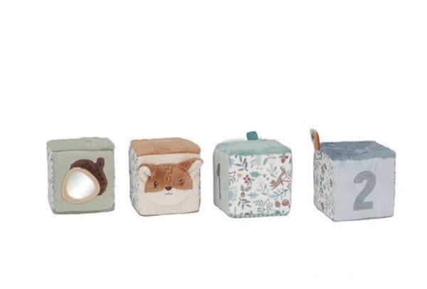 Little Dutch Blokkenset - Blauw - Forest Friends