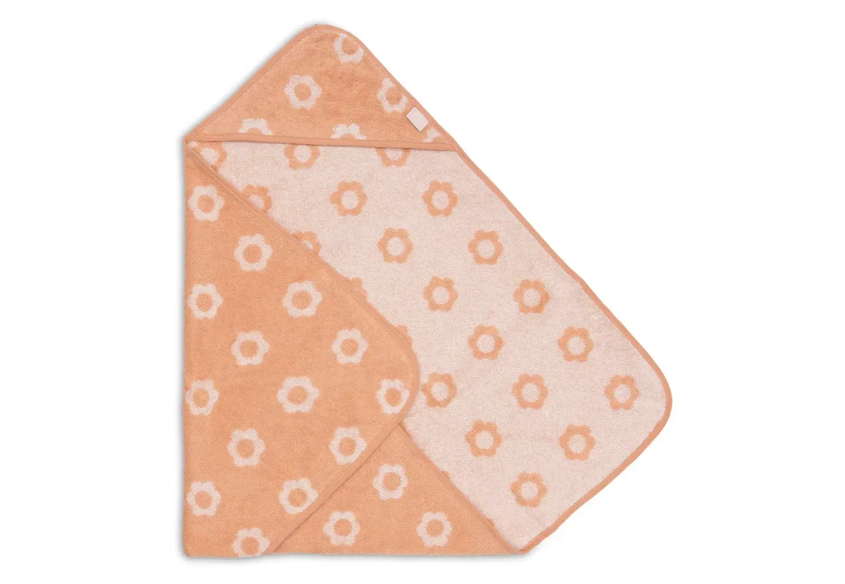 Jollein Badcape Badstof - Jacquard Flower