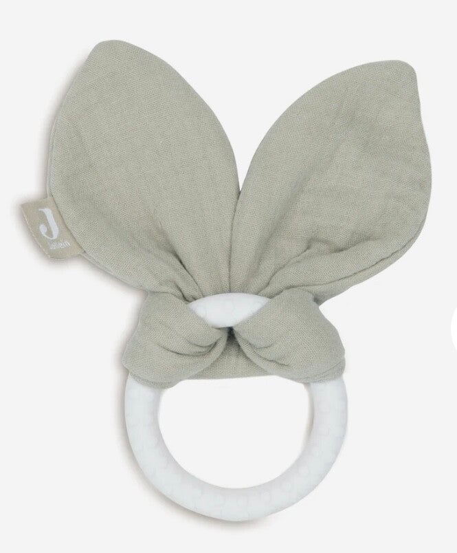 Bijtring Siliconen Bunny Ears - Olive Green