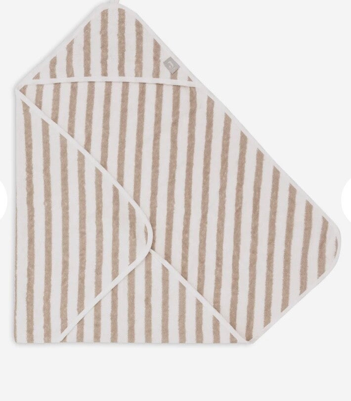 Jollein badcape 75x75 cm  Stripe Terry | Olive Green