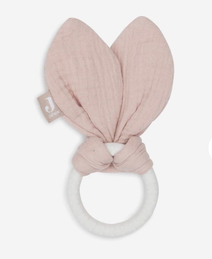 Bijtring Siliconen Bunny Ears - Wild Rose