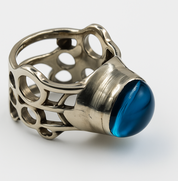 ANI 0074 Anillo en plata 950 o alpaca