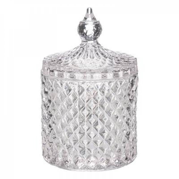 Kristallen voorraad pot - 18cm