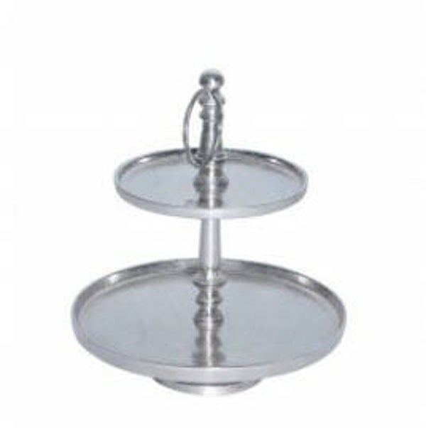 Mars & More 2 laagse- etagère rond/ 34 cm