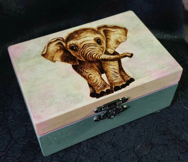 Pastel Elephant keepsake box