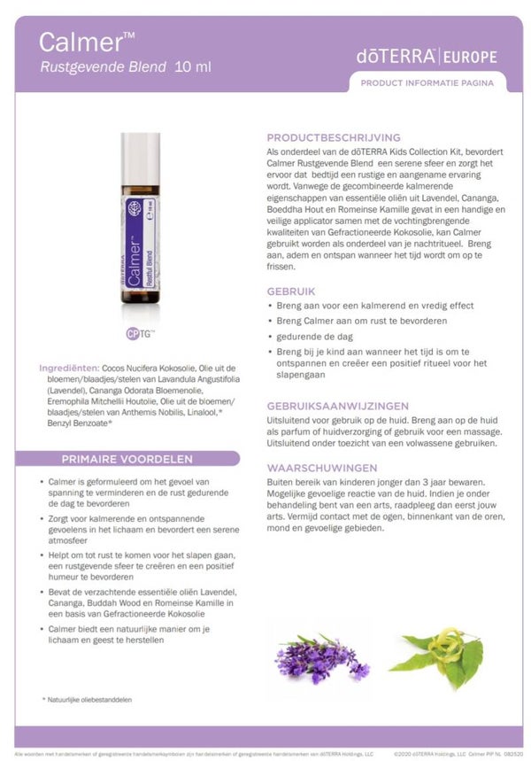 Calmer 10ml (Kid's Collection)