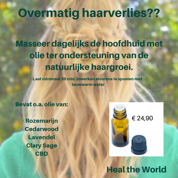 Haarverlies / haaruitval olie 10ml