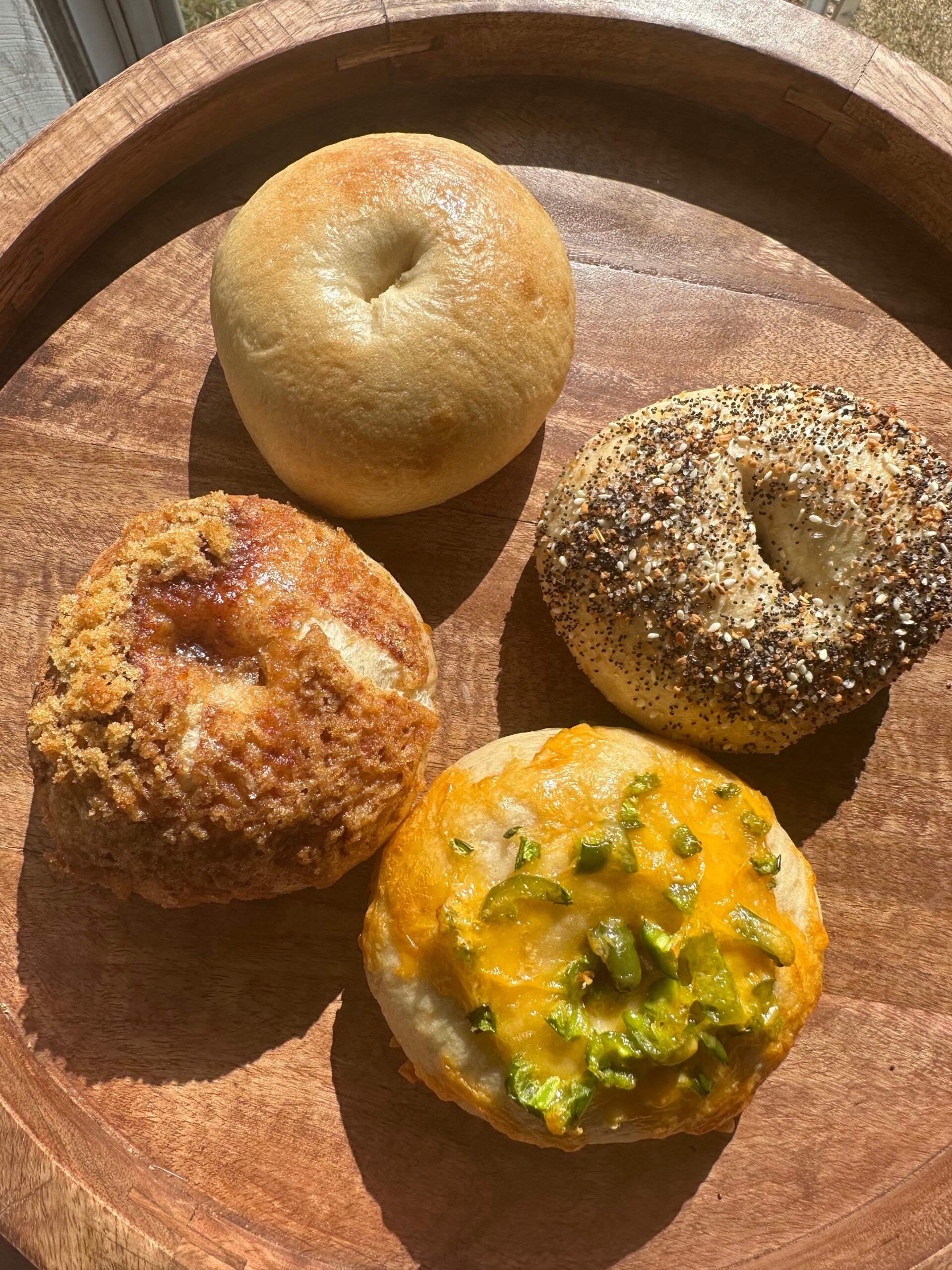 Sour dough bagels