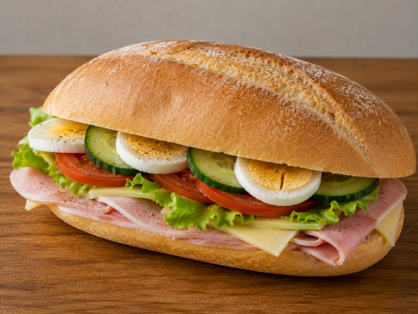Gezond ham-kaas met ei