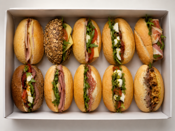 Mix standaard en Luxe lunchbox 10 broodjes