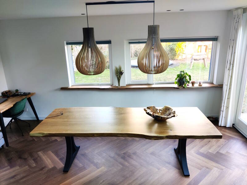 Eettafel Europees eiken (260x100x7cm)