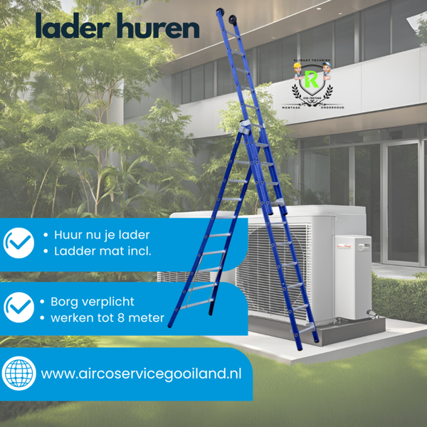 Gekeurde Ladder werkhoogte 8 meter