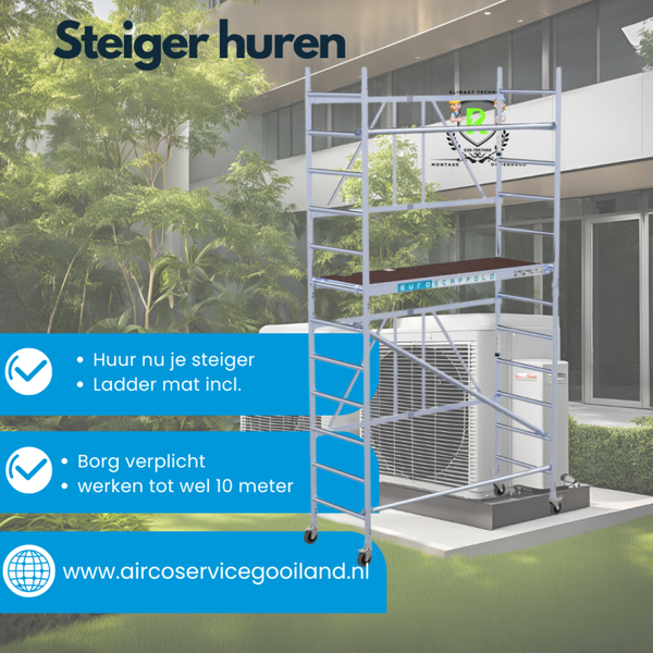 Steigers werkhoogte tot 10 meter