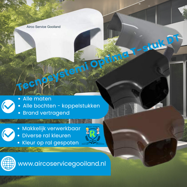 Tecnosystemi Optima T-stuk 75mm