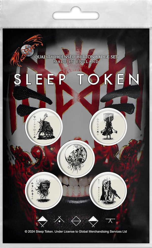 Sleep Token Button Badge Pack: Vessel Mask