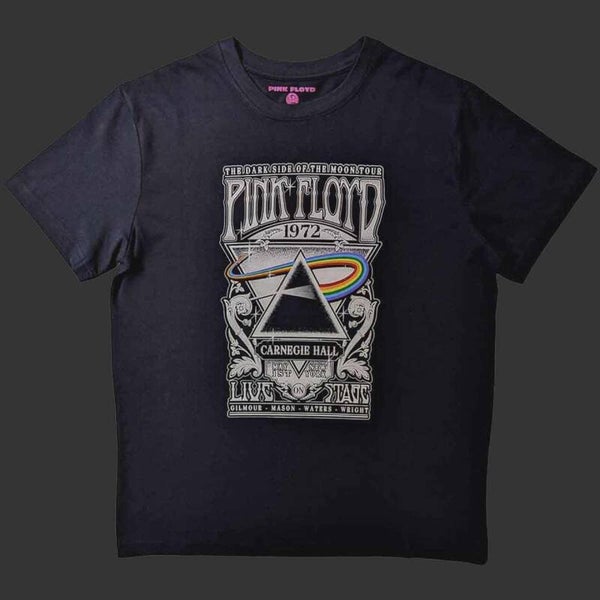 Pink Floyd Unisex T-Shirt: Carnegie Hall Poster (Black) - 5XL