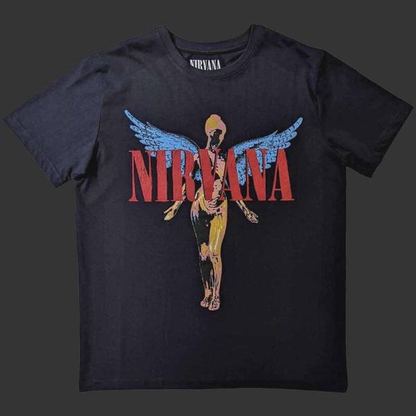 Nirvana Unisex T-Shirt: Angelic (Black) - 5XL