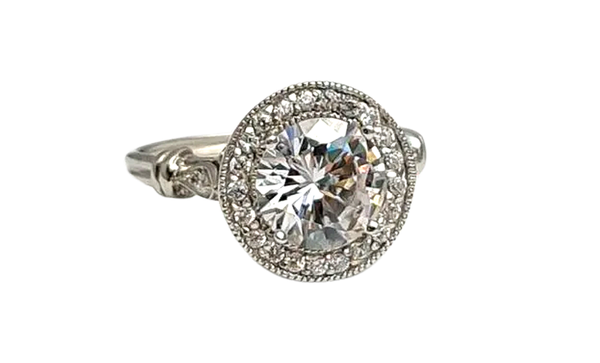 925 Sterling Silver Halo Ring