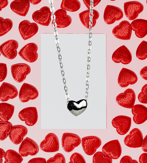 925 Sterling Silver Delicate Heart Necklace
