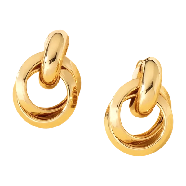 Double Hoop Clip-On Earrings