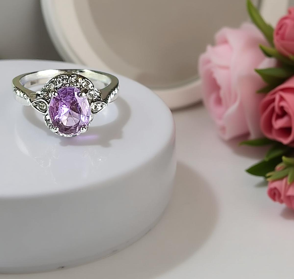 Regal Purple Stone Ring