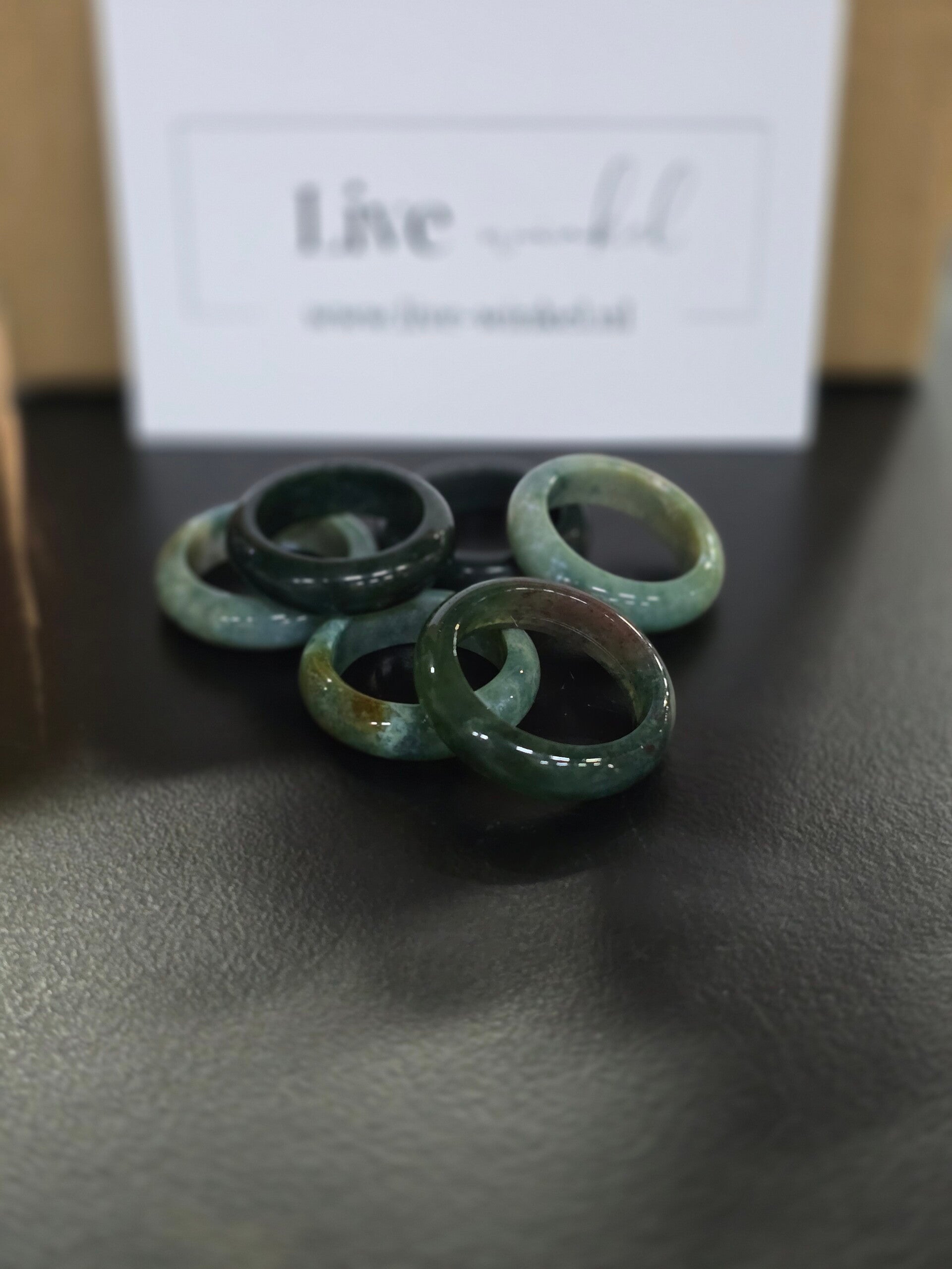 Indiase Agaat Bol Ring Houder