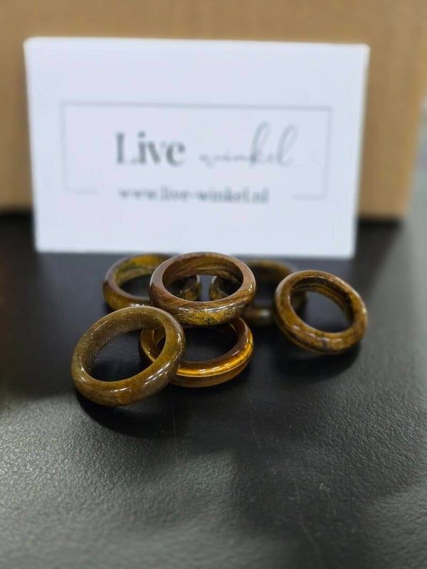 Tijgeroog Bol Ring Houder