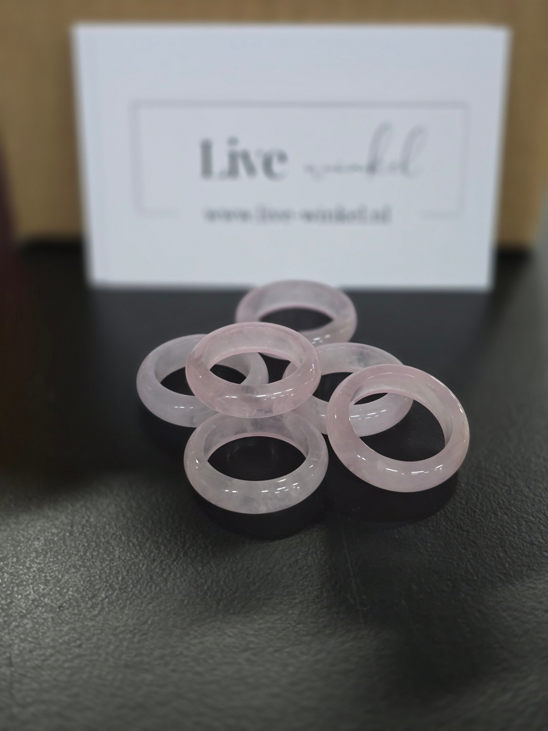 Rozenkwarts Bol Ring Houder