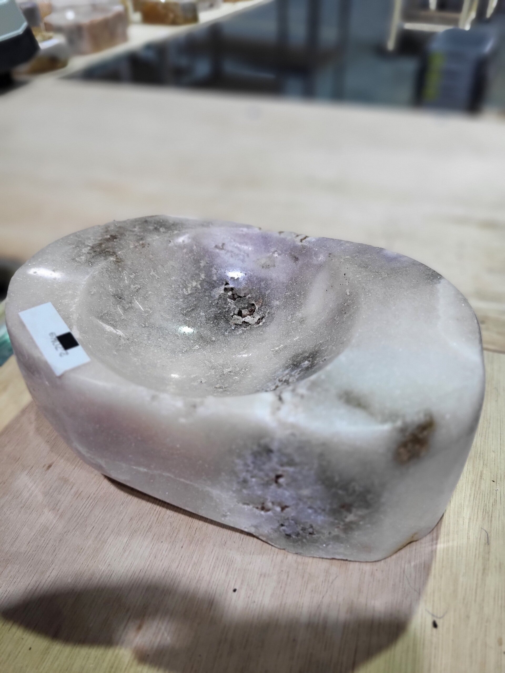 Roze amethist schaal WBA213