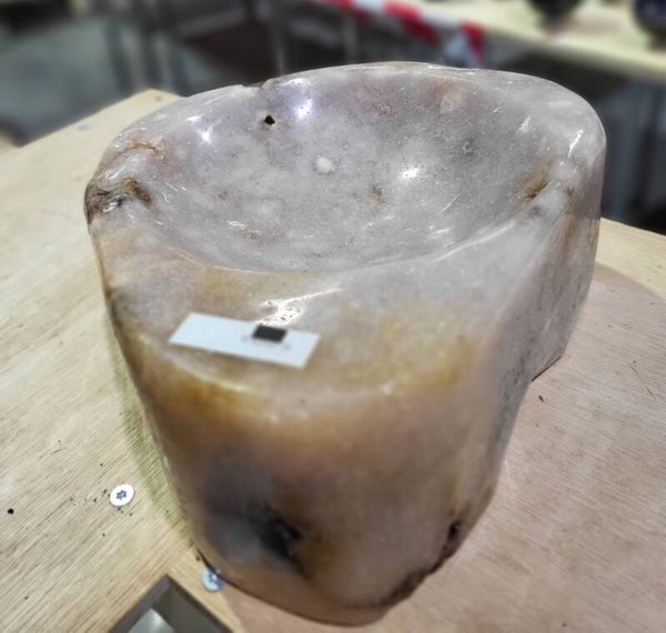 Roze amethist schaal WBA215