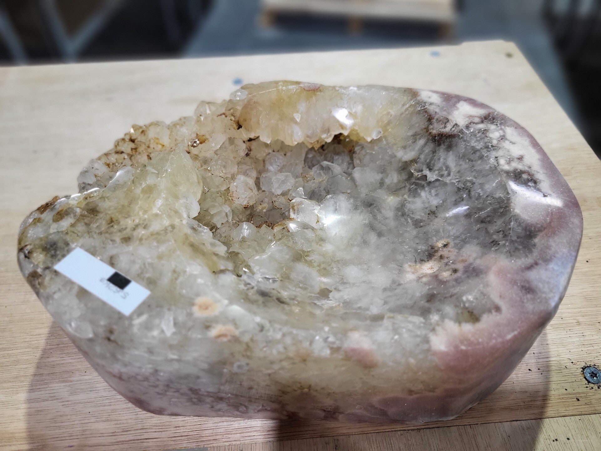 Roze amethist schaal WBA217