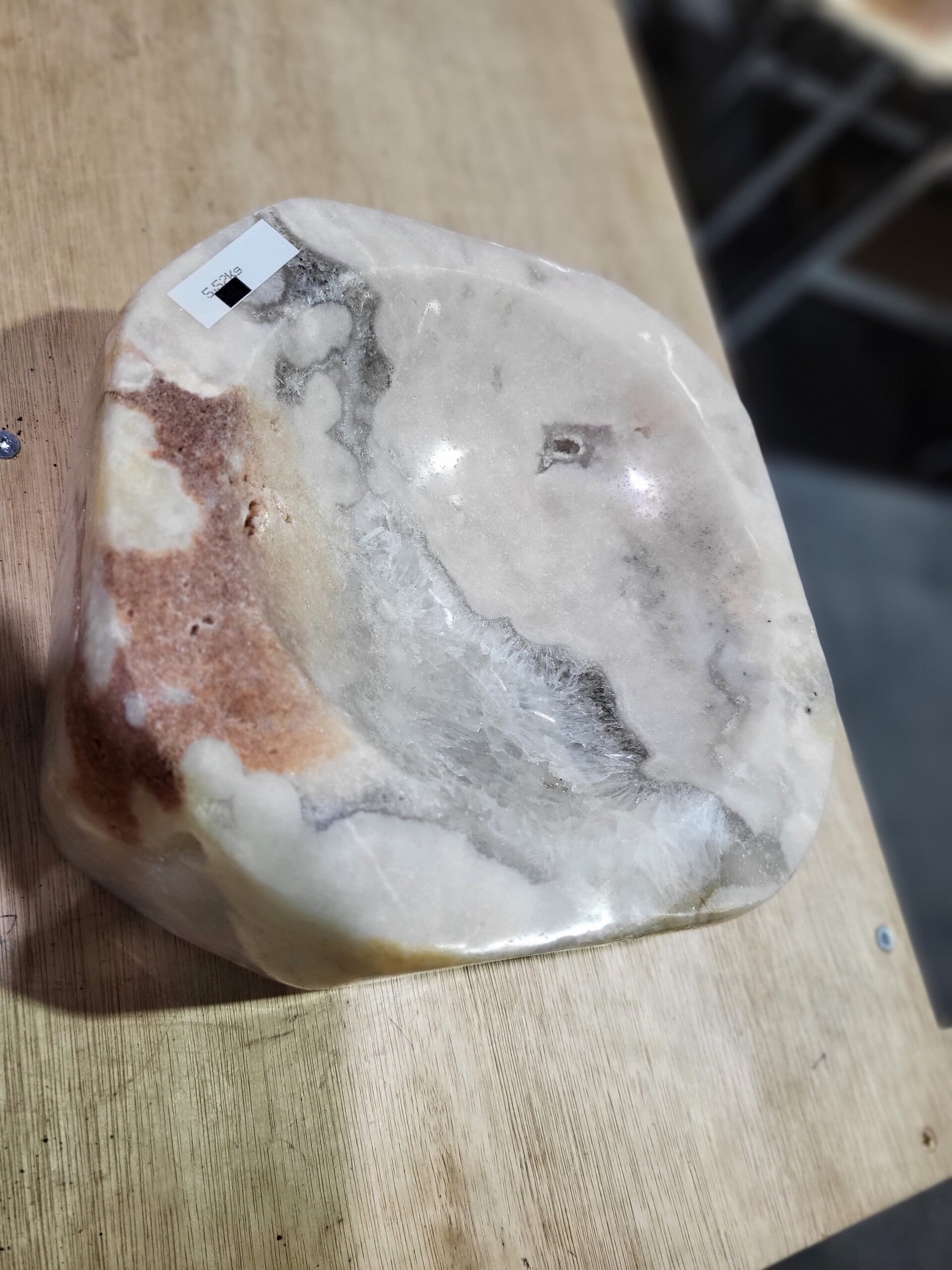 Roze amethist schaal WBA220