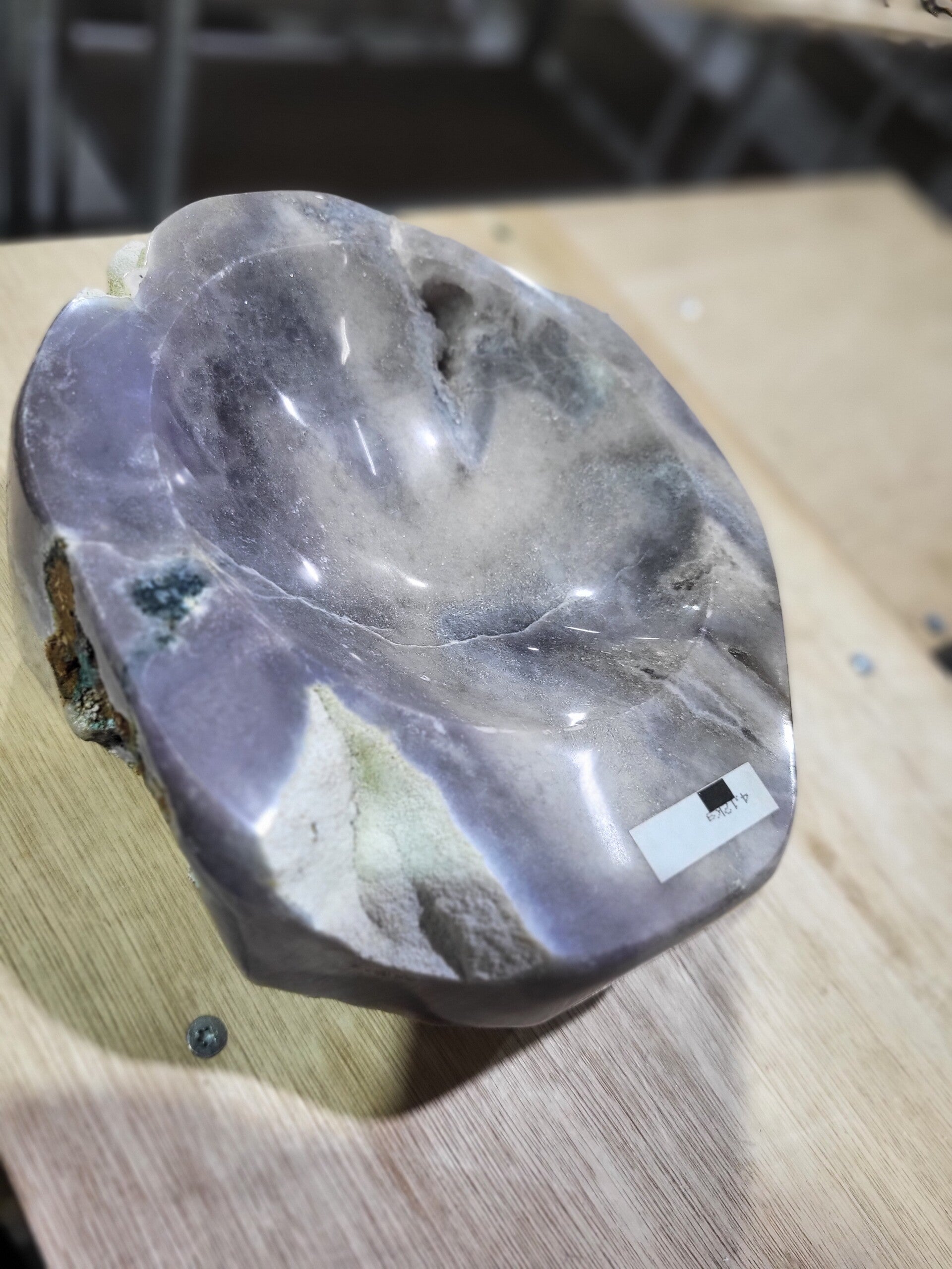 Roze amethist schaal WBA227