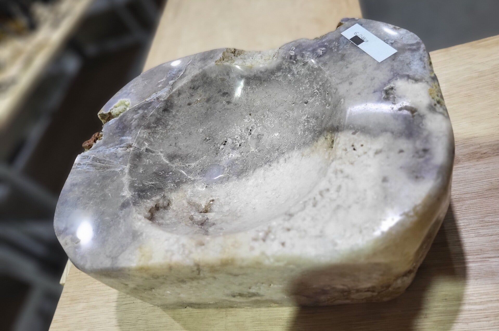 Roze amethist schaal WBA229