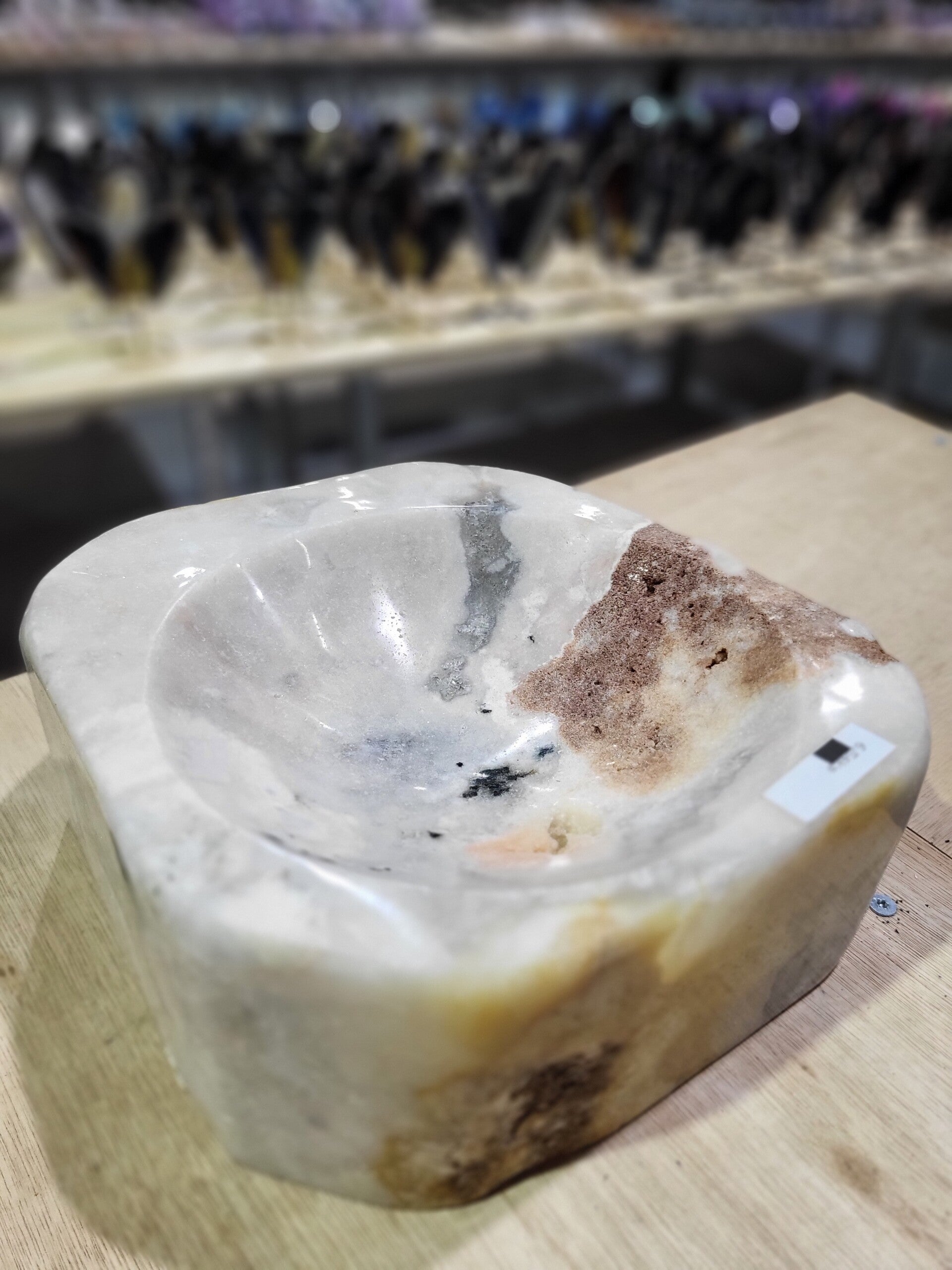 Roze amethist schaal WBA232