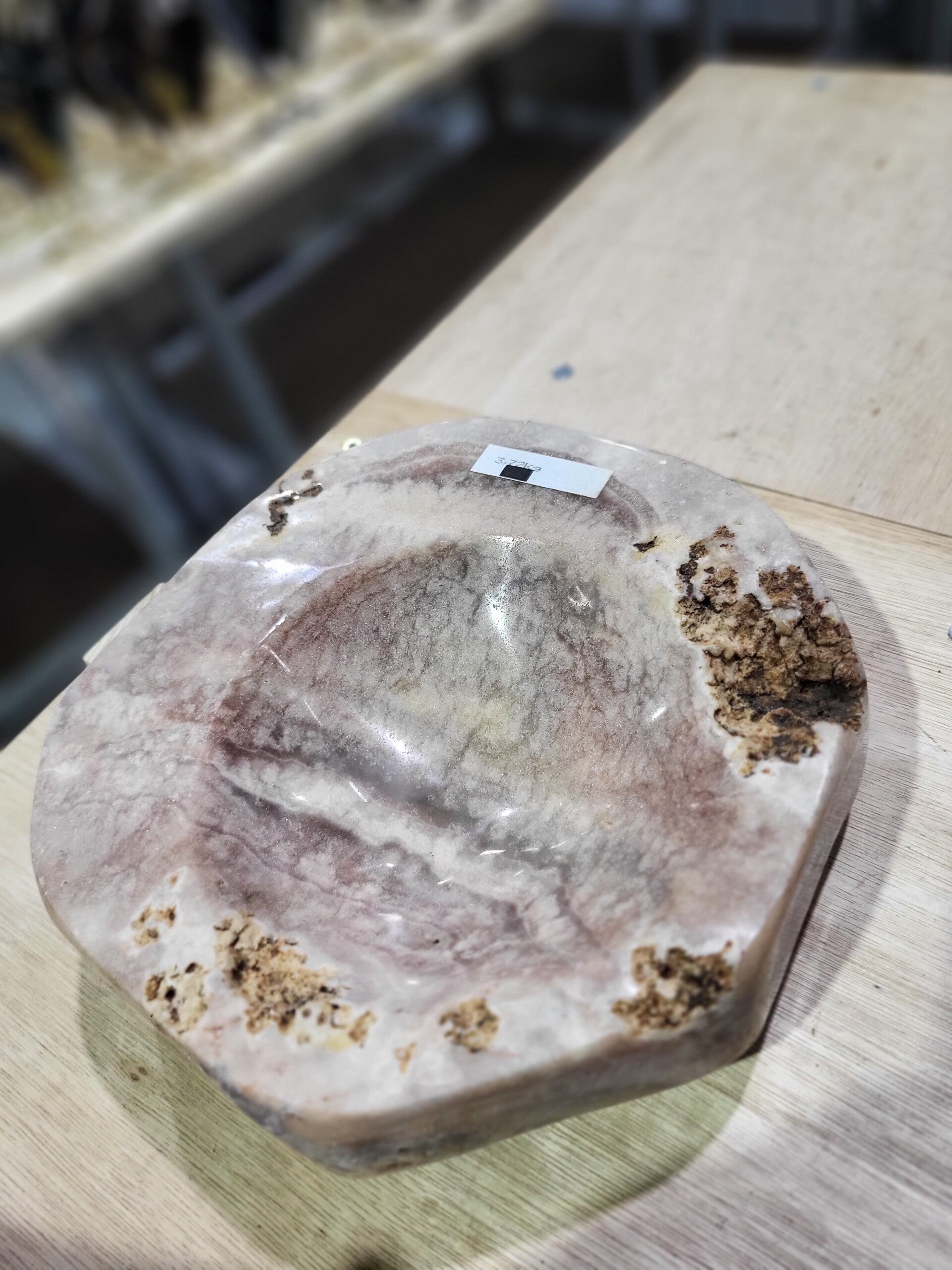 Roze amethist schaal WBA235