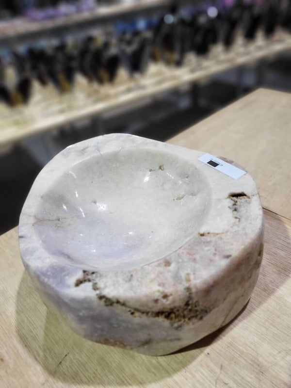 Roze amethist schaal WBA240