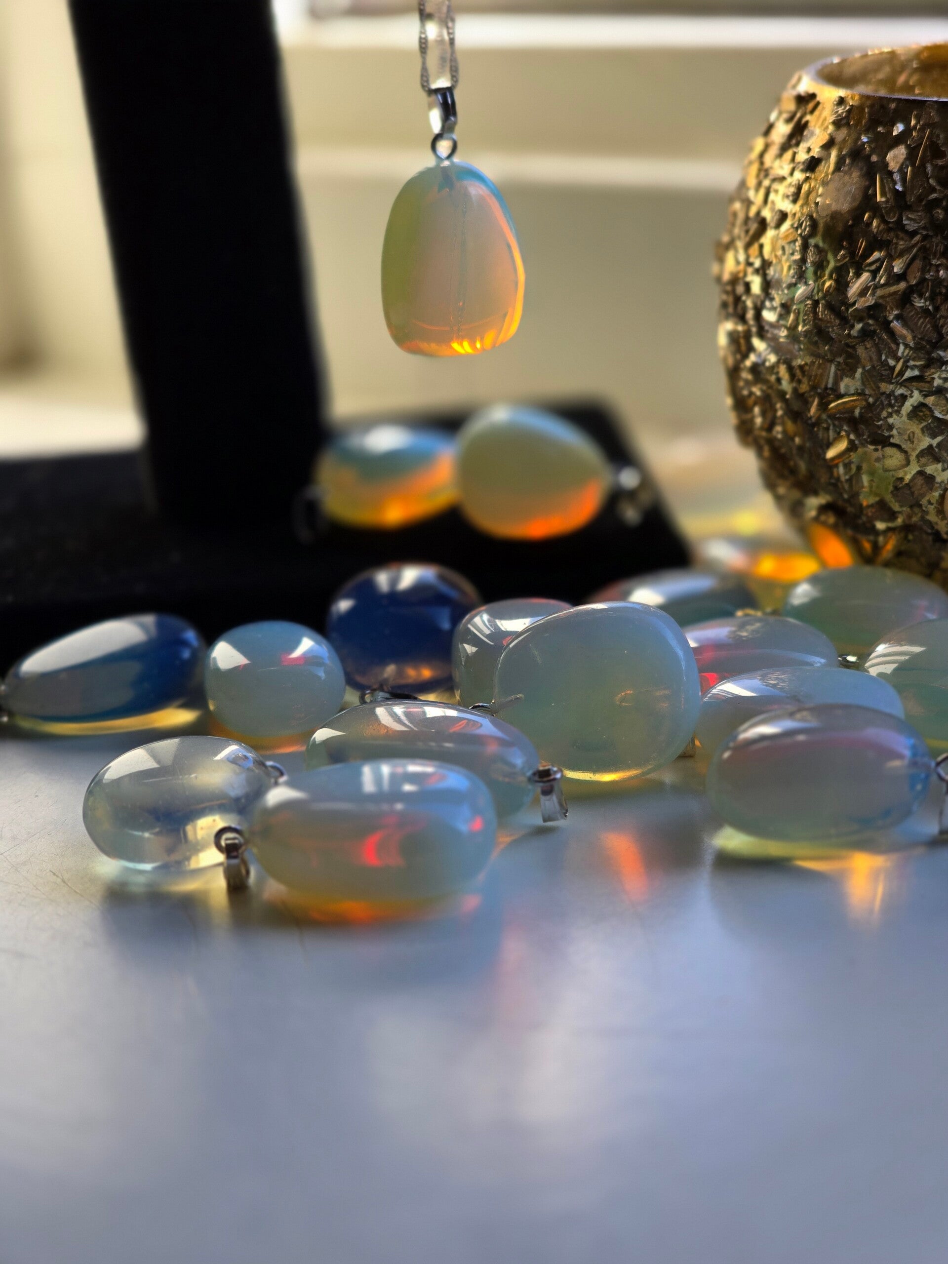 Opaliet (Manmade) Ketting Hanger