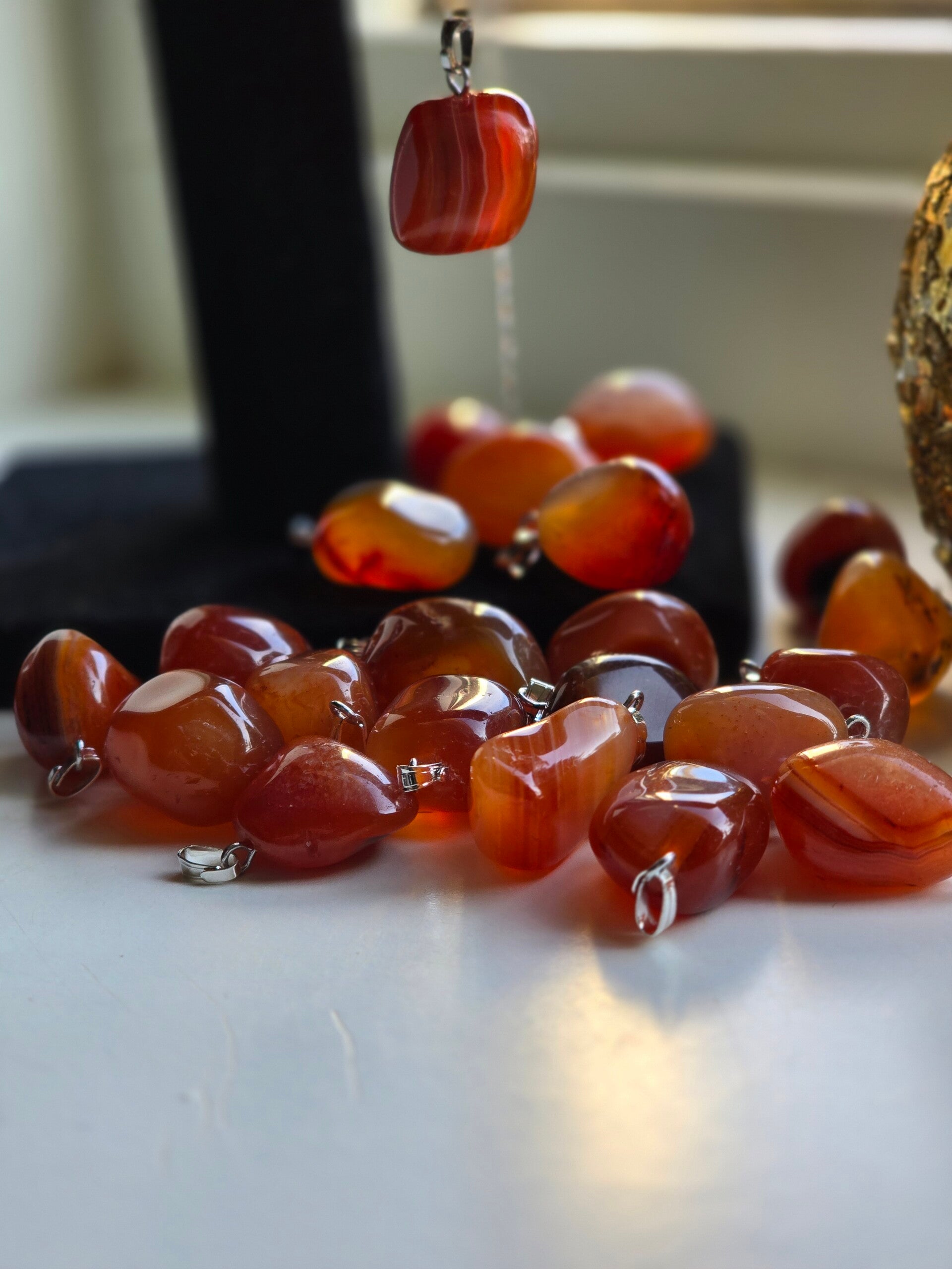 Carneool Ketting Hanger