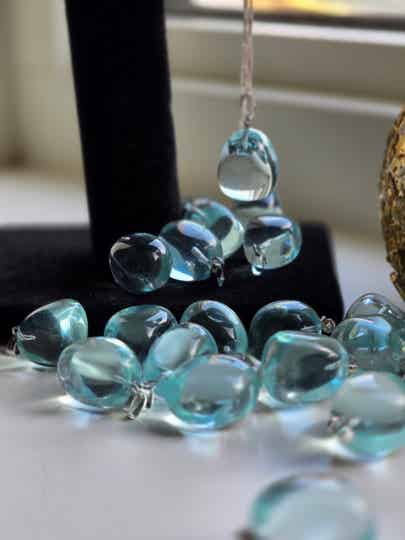 Andara (Blauwe) Obsidiaan Ketting Hanger