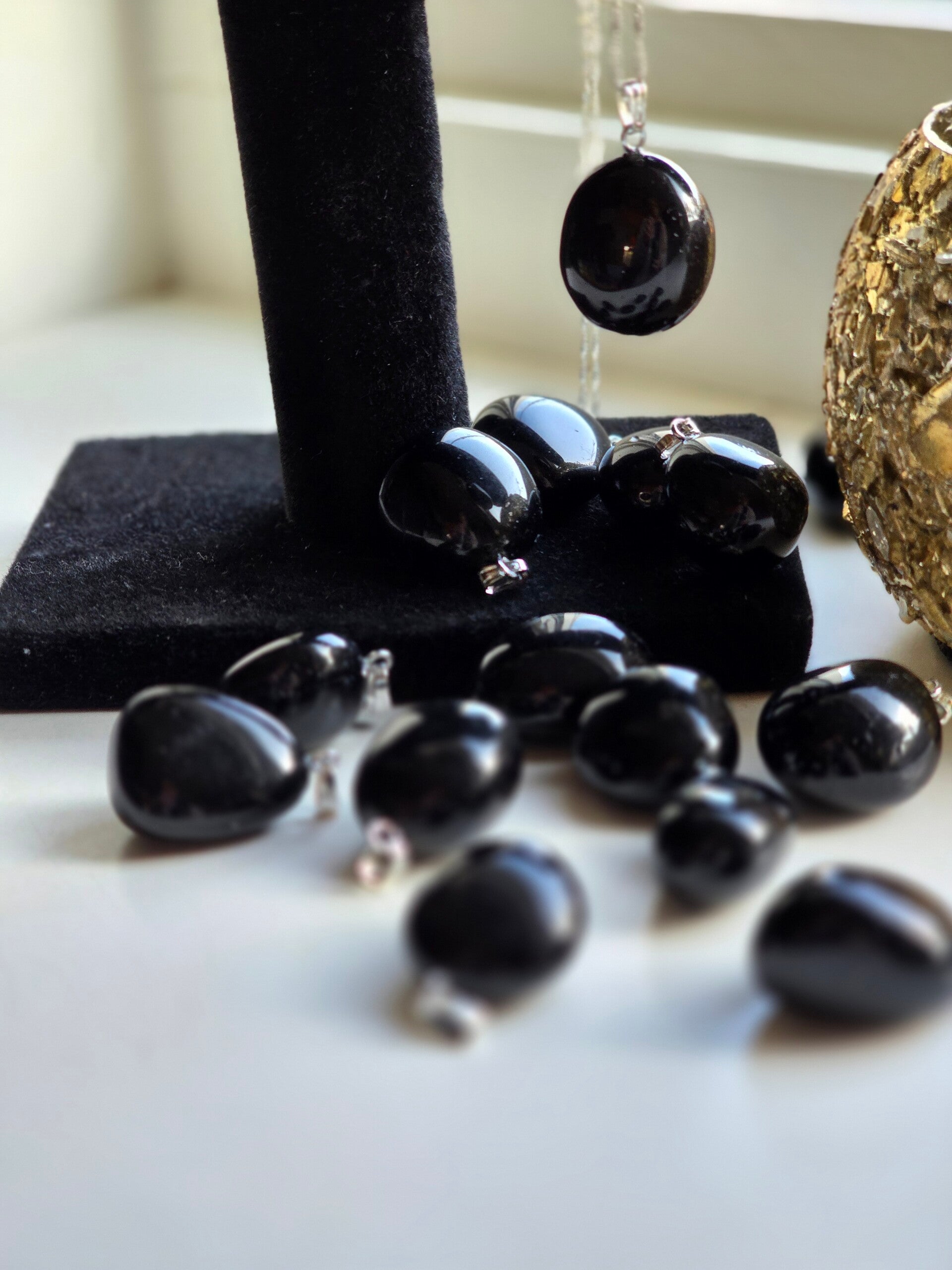 Zwarte Onyx Ketting Hanger