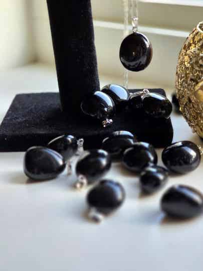 Zwarte Onyx Ketting Hanger