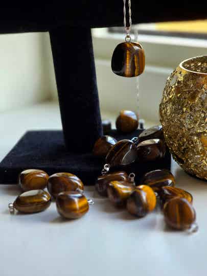 Tijgeroog Ketting Hanger