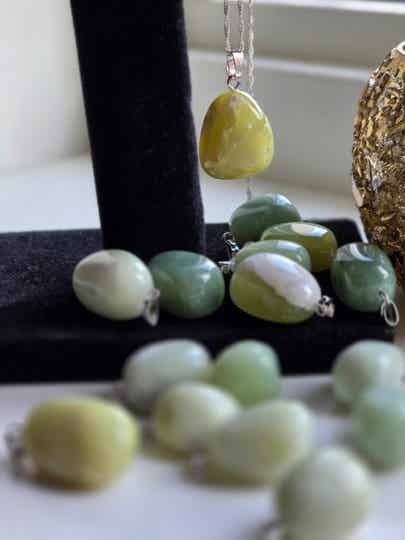 Groene Jade Ketting Hanger