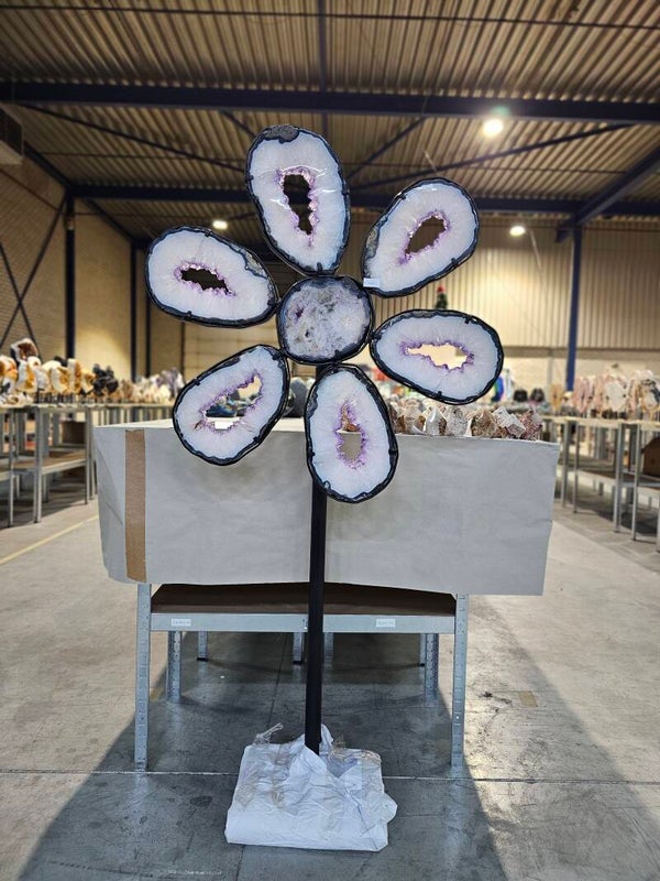 Amethist op standaard bloem draaier 40,8KG