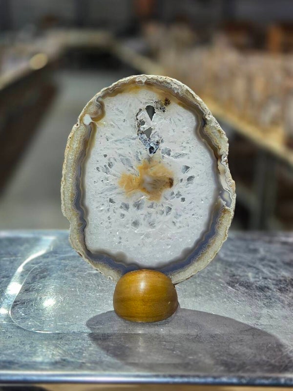 BF75 Agaatschijf in Houder