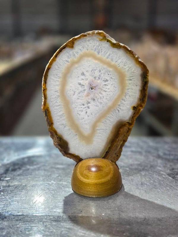 BF95 Agaatschijf in Houder