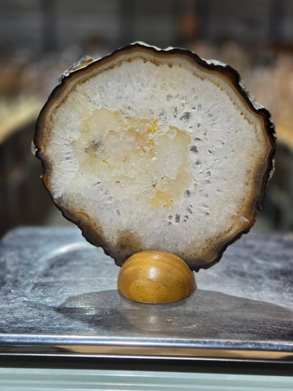 BF107 Agaatschijf in Houder